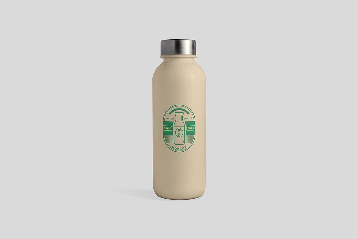 创意水瓶定制设计样机模板 Water Bottle Mockup