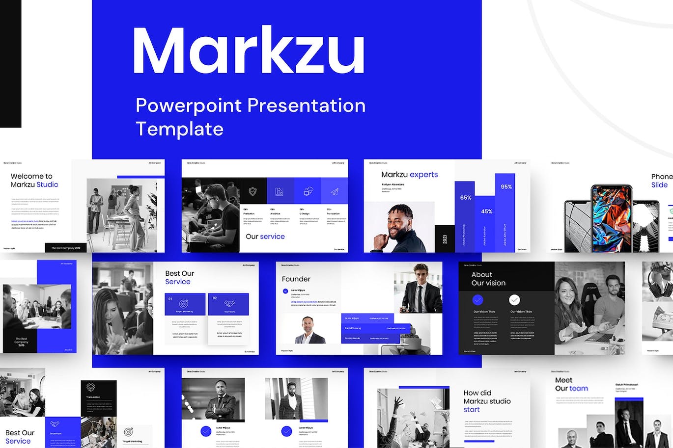 商业危机管理与应对策略PPT幻灯片设计模板 Markzu – Business PowerPoint Template