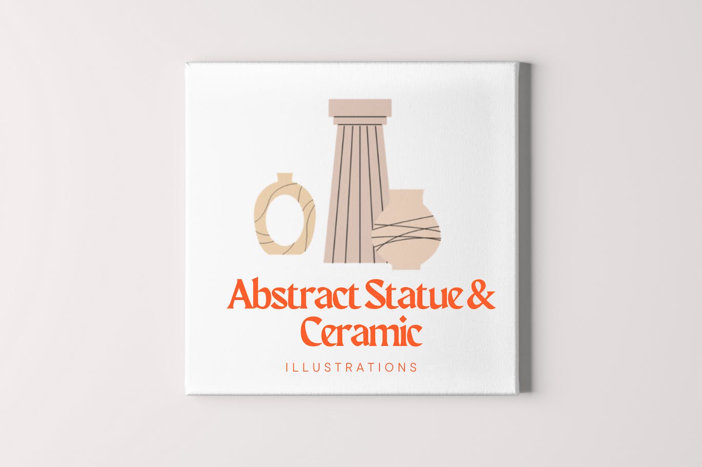 抽象雕像和陶瓷插画 Abstract Statue &amp; Ceramic Illustrations