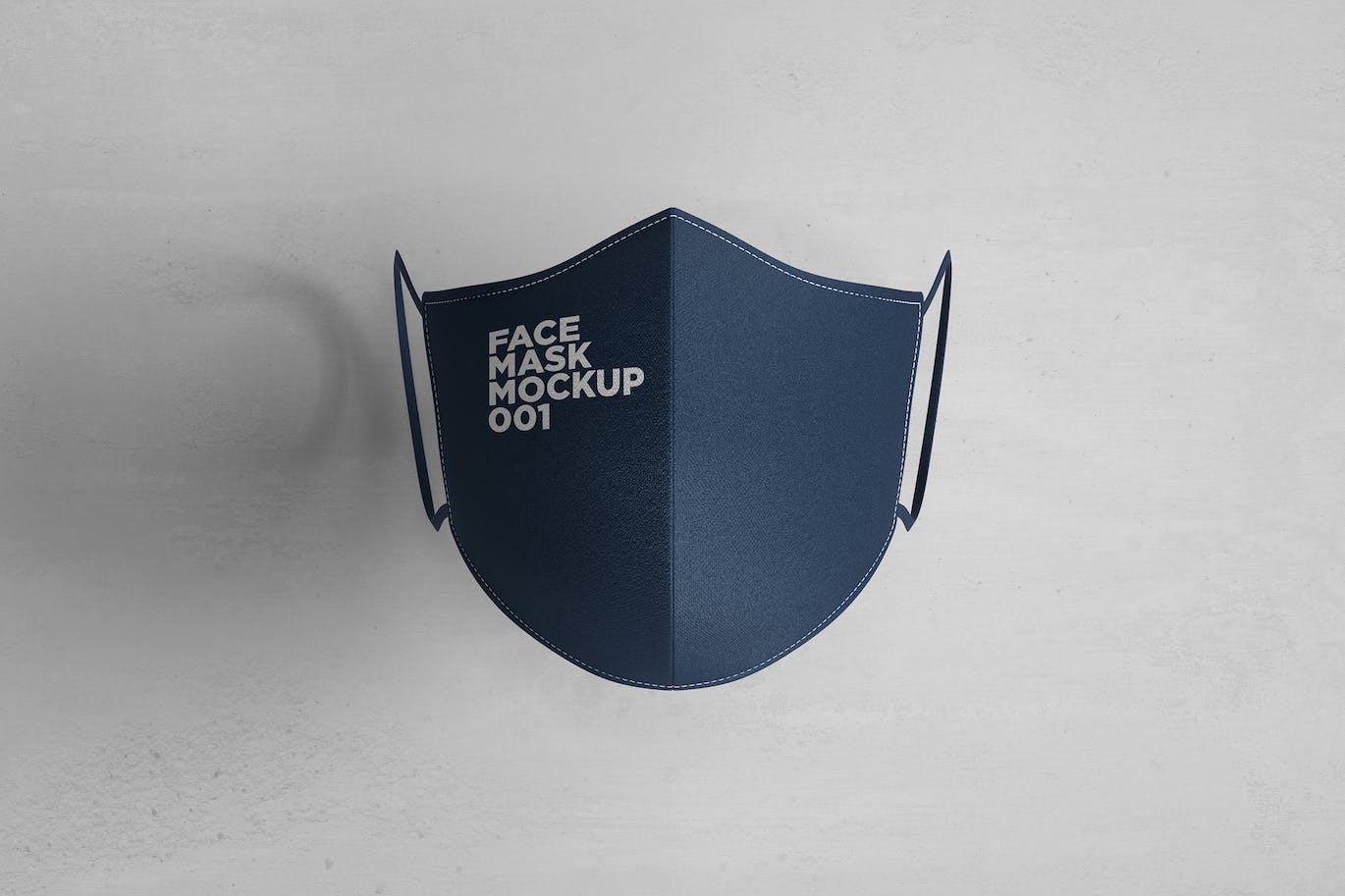 防护口罩品牌设计样机模板 Face Mask Mockup 001