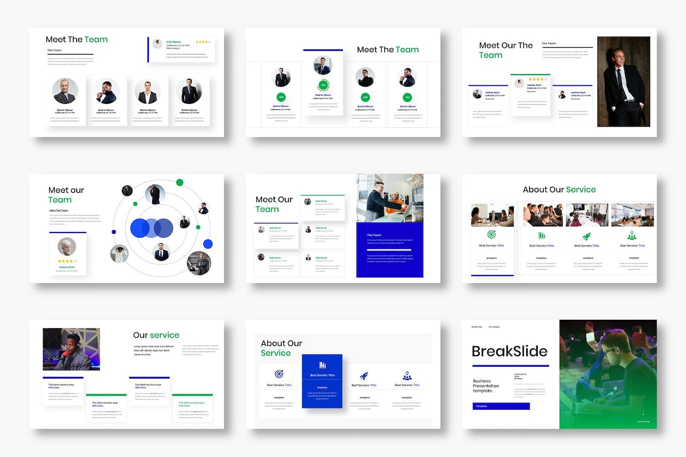 数字化转型机遇PPT素材 Electric – Business PowerPoint Template