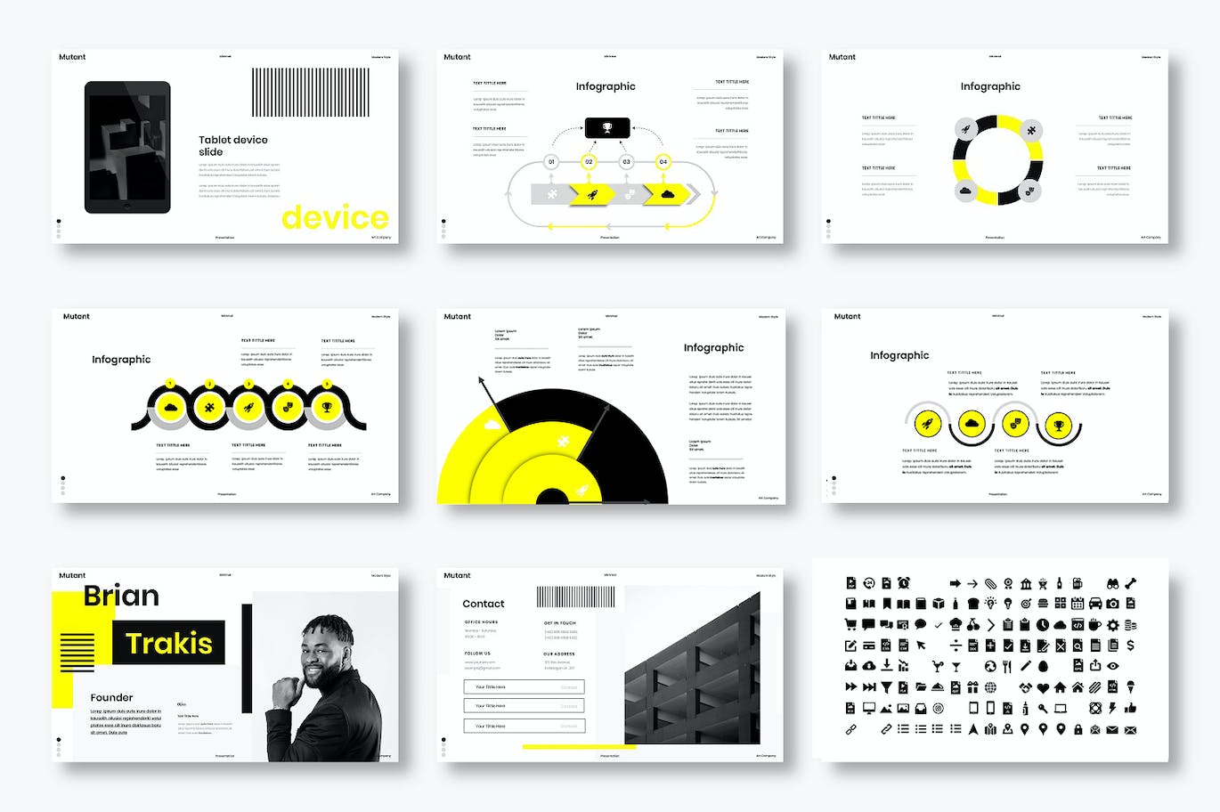 数字化时代电商策略与实践PPT设计模板 Mutant – Business PowerPoint Template