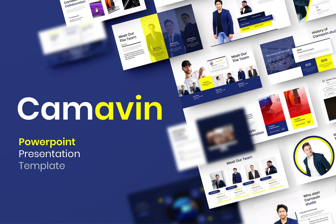 数据驱动决策PPT幻灯片设计模板 Camavin – Business PowerPoint Template