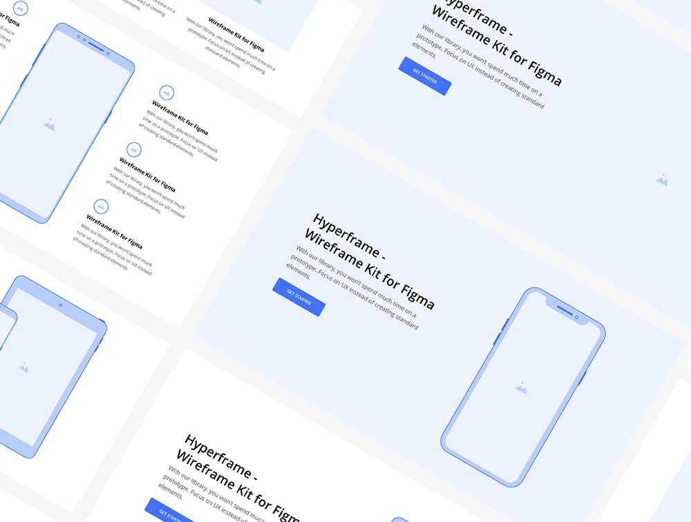 鑫雅素材下午茶：Figma线框图套件