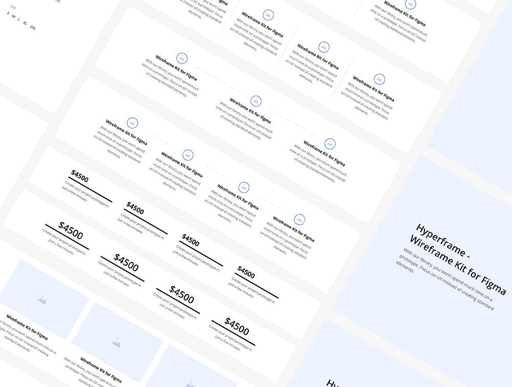 鑫雅素材下午茶：Figma线框图套件