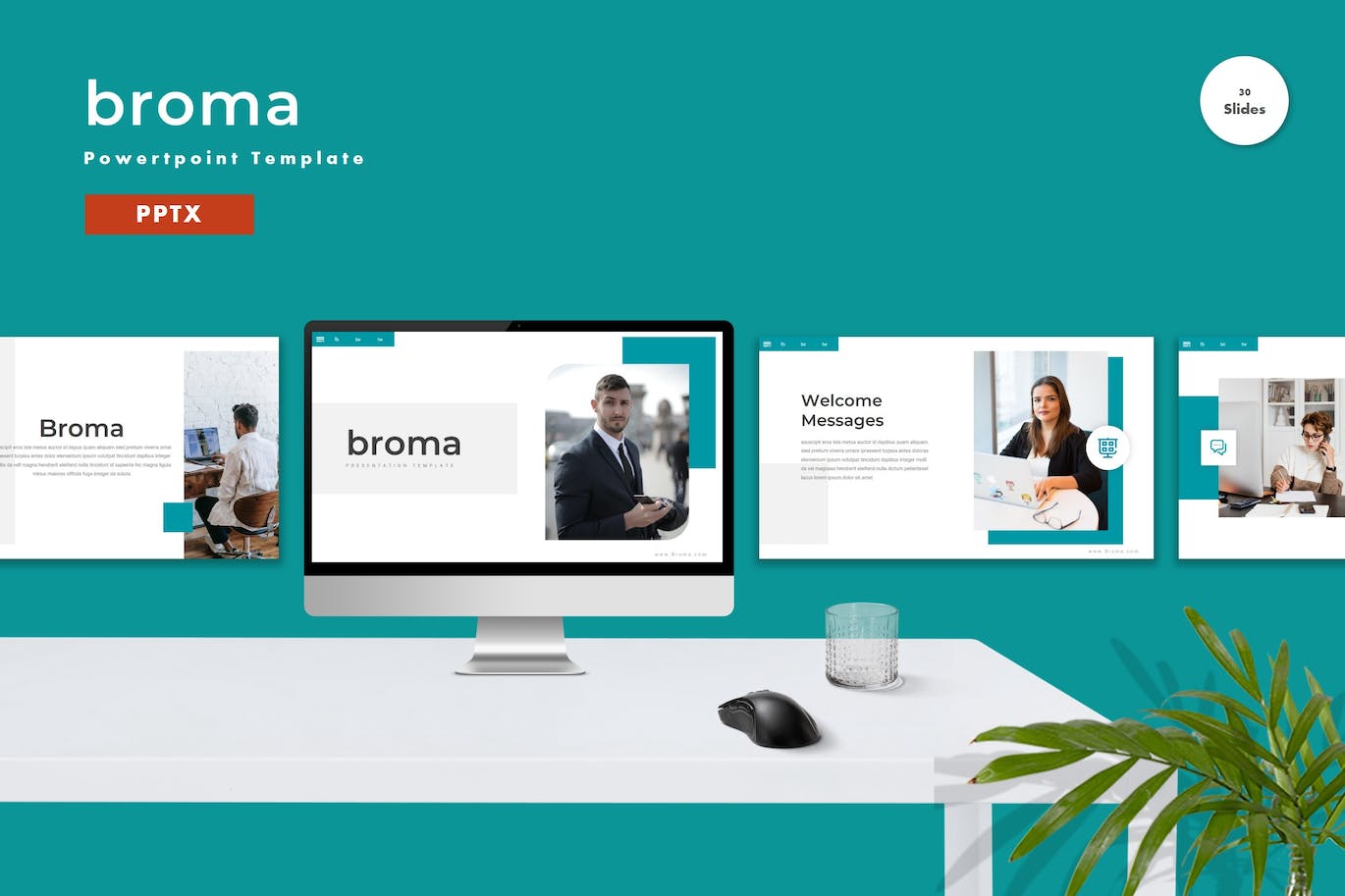 商业模板与市场营销PPT幻灯片设计模板 Broma &#8211; Powerpoint Template