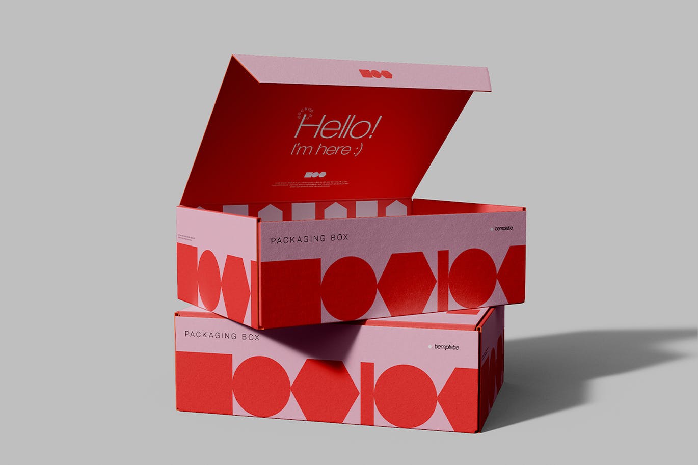 创新设计的包装纸盒样机 Packaging Boxes Mockup