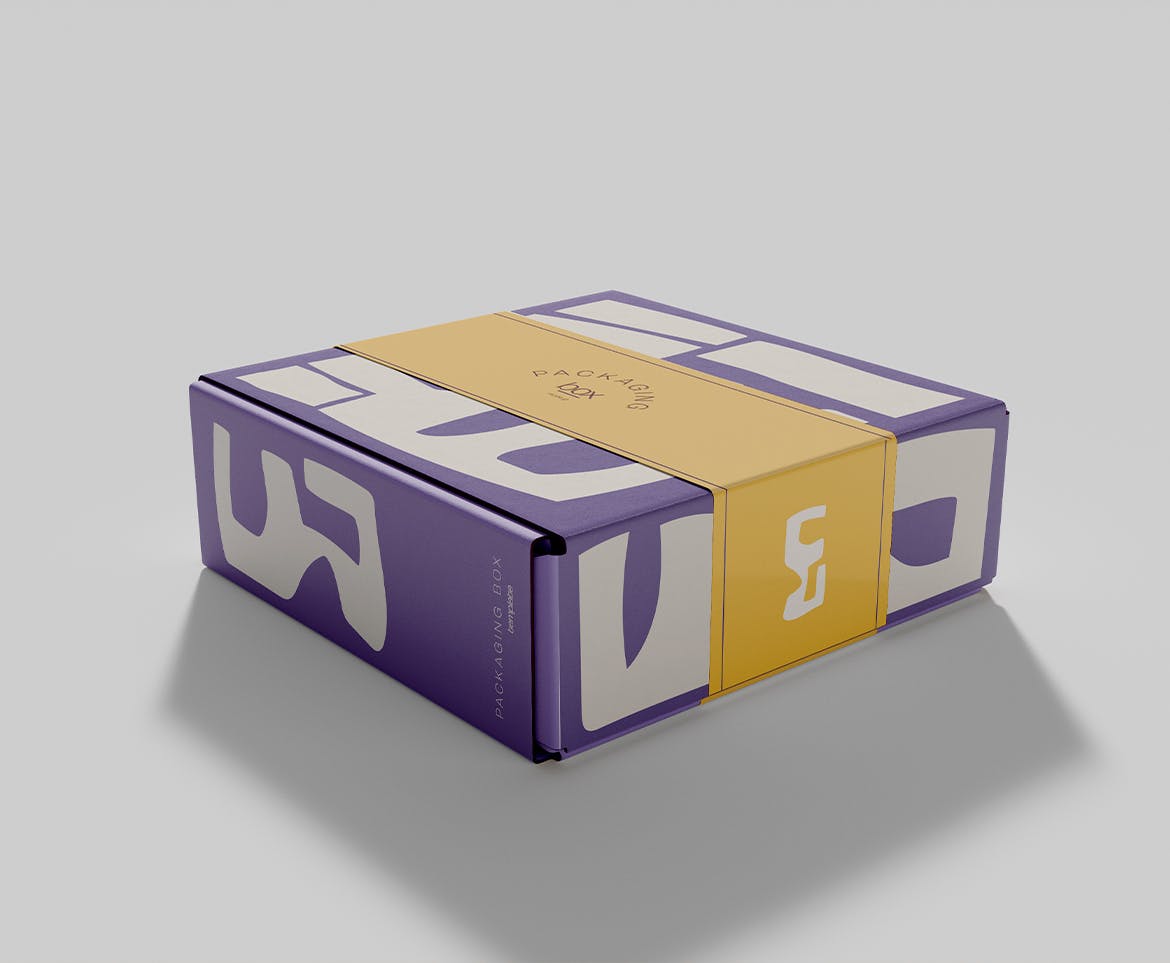 纸盒包装展示样机模板 Packaging Box Mockup