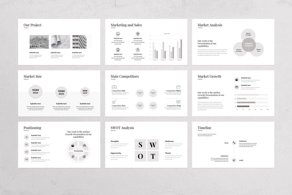 高效演示方法PPT幻灯片模板下载 Pitch Deck PowerPoint Presentation Template