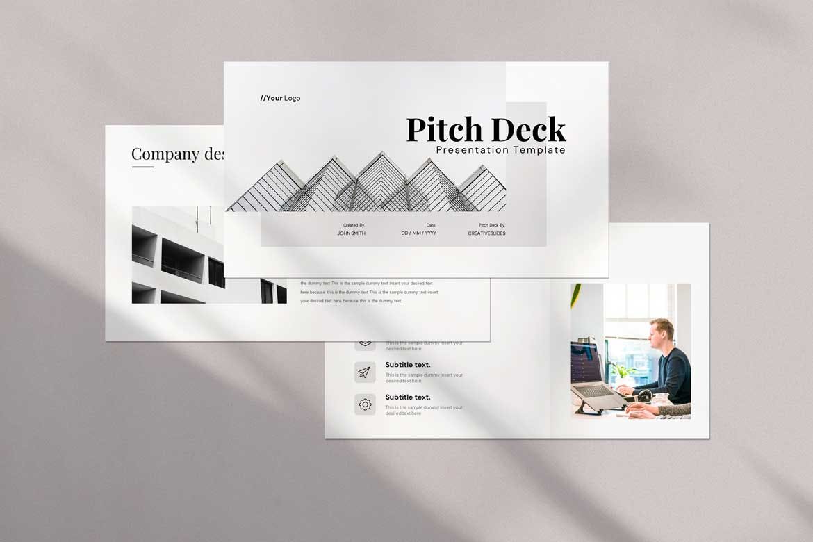 高效演示方法PPT幻灯片模板下载 Pitch Deck PowerPoint Presentation Template