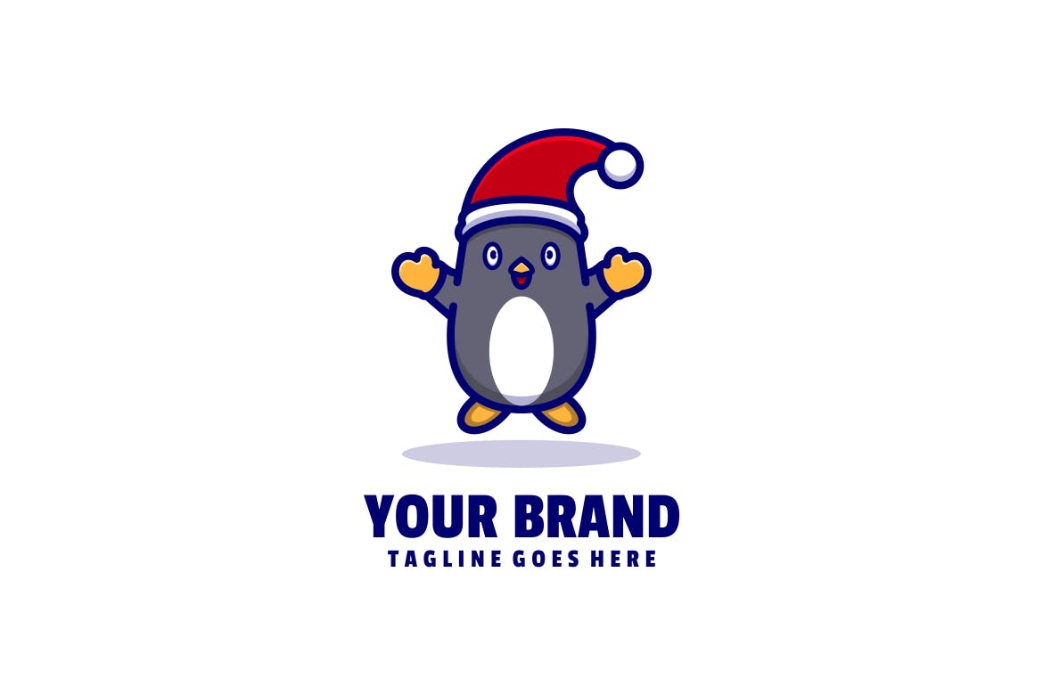 企鹅战队/企业Logo标志矢量模板 Penguin Logo