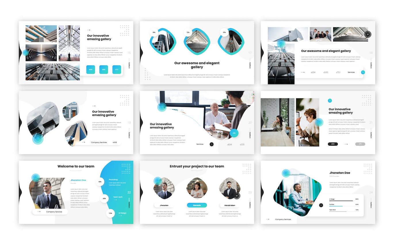 企业风采展示PPT模板 Coret &#8211; Corporate Powerpoint