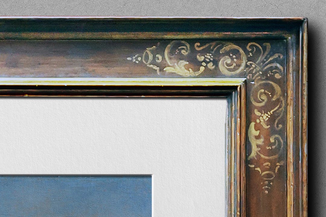 40&#215;50旧古董作品画框相框样机模板 Frame Mockup 40 x 50 Old Antique