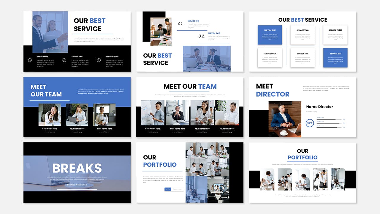 强大商业品牌Keynote幻灯片演示文稿模板 Cean &#8211; Business Presentation Keynote Template