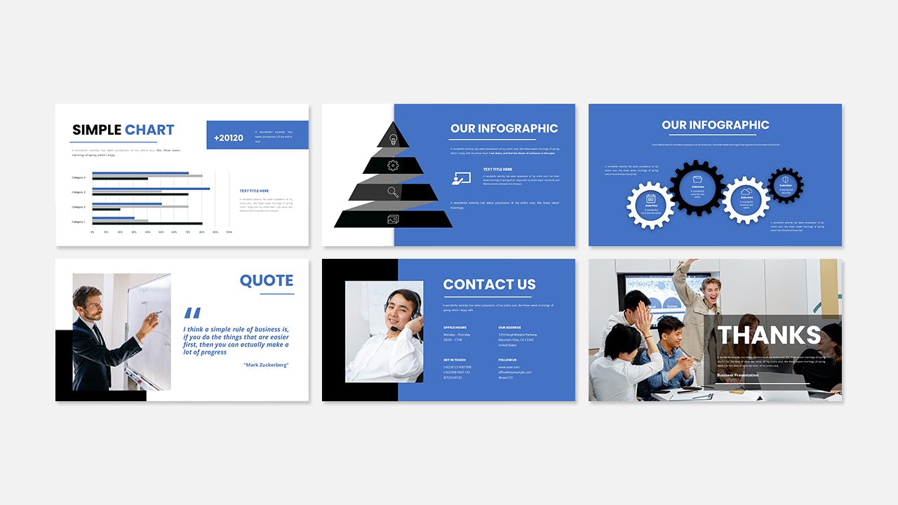 强大商业品牌Keynote幻灯片演示文稿模板 Cean &#8211; Business Presentation Keynote Template