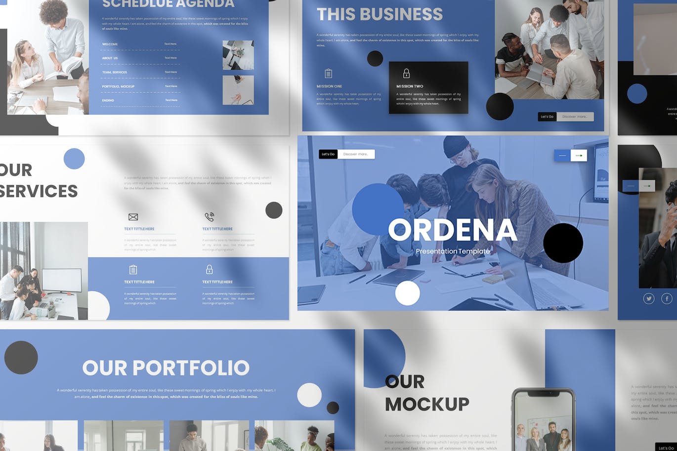 创新商业模式Keynote幻灯片创意模板 Ordena &#8211; Business Presentation Keynote Template