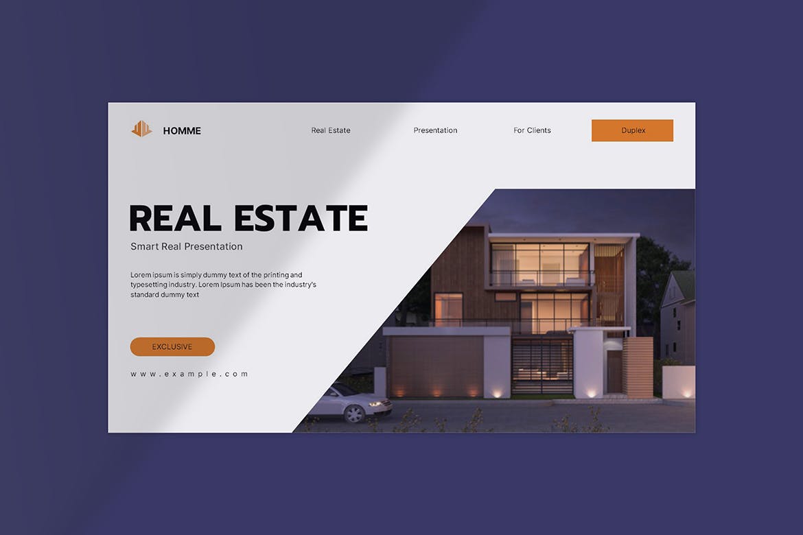 房地产幻灯片演示模板 Real Estate Presentation Template