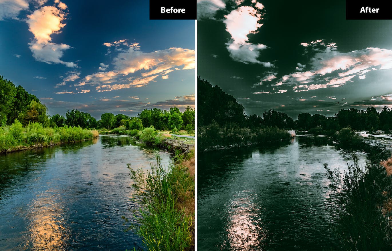 6 个日落照片后期效果处理 Lightroom 和 Photoshop 预设 6 Sunset Lightroom and Photoshop Presets