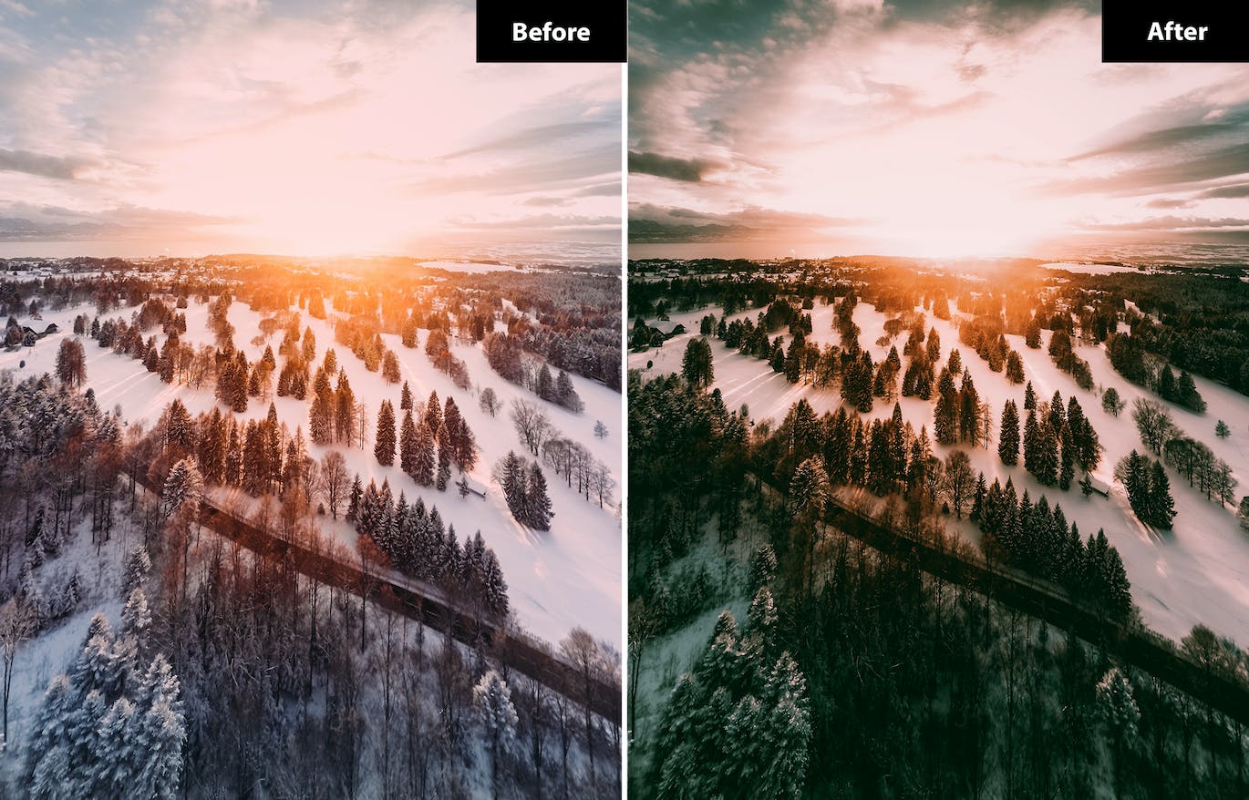 6 个日落照片后期效果处理 Lightroom 和 Photoshop 预设 6 Sunset Lightroom and Photoshop Presets