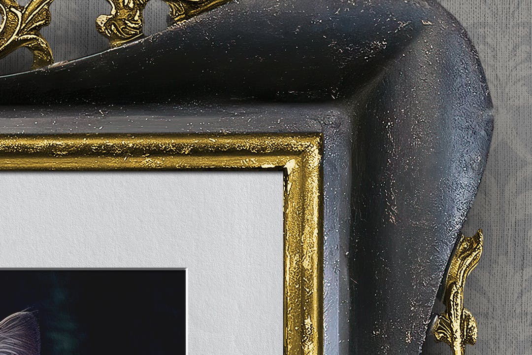 古董相框样机 Frame Mockup 40 x 50 Old Antique