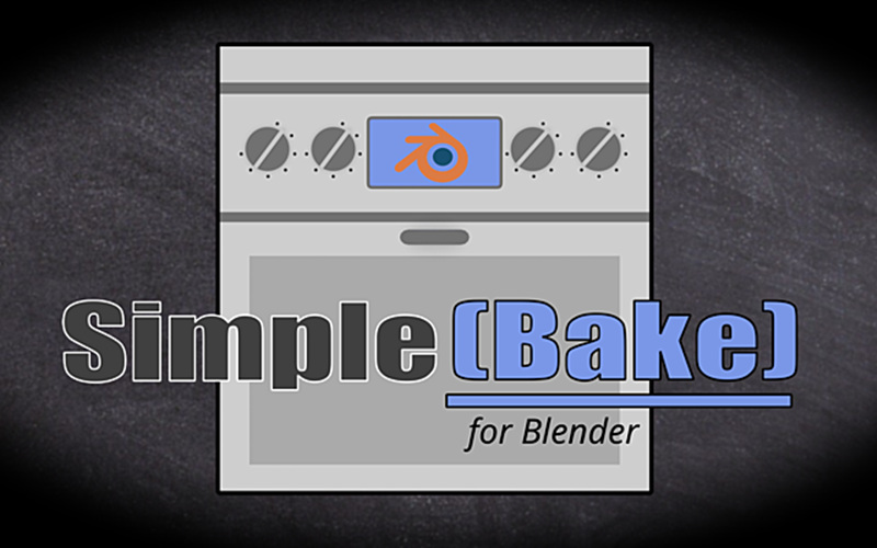 【Blender插件】SimpleBake 3.3.1 智能烘焙PBR材质贴图Simple Bake_