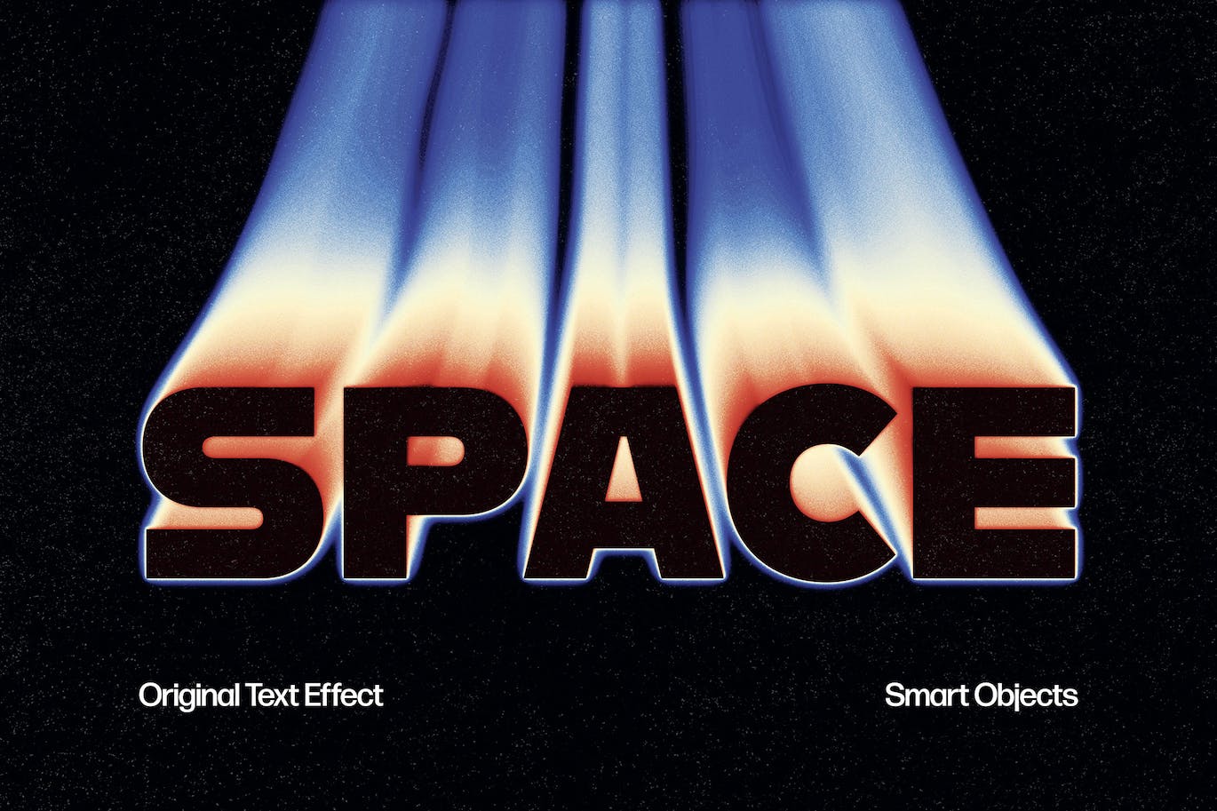 空间文字效果PSD分层模板 Space Text Effect