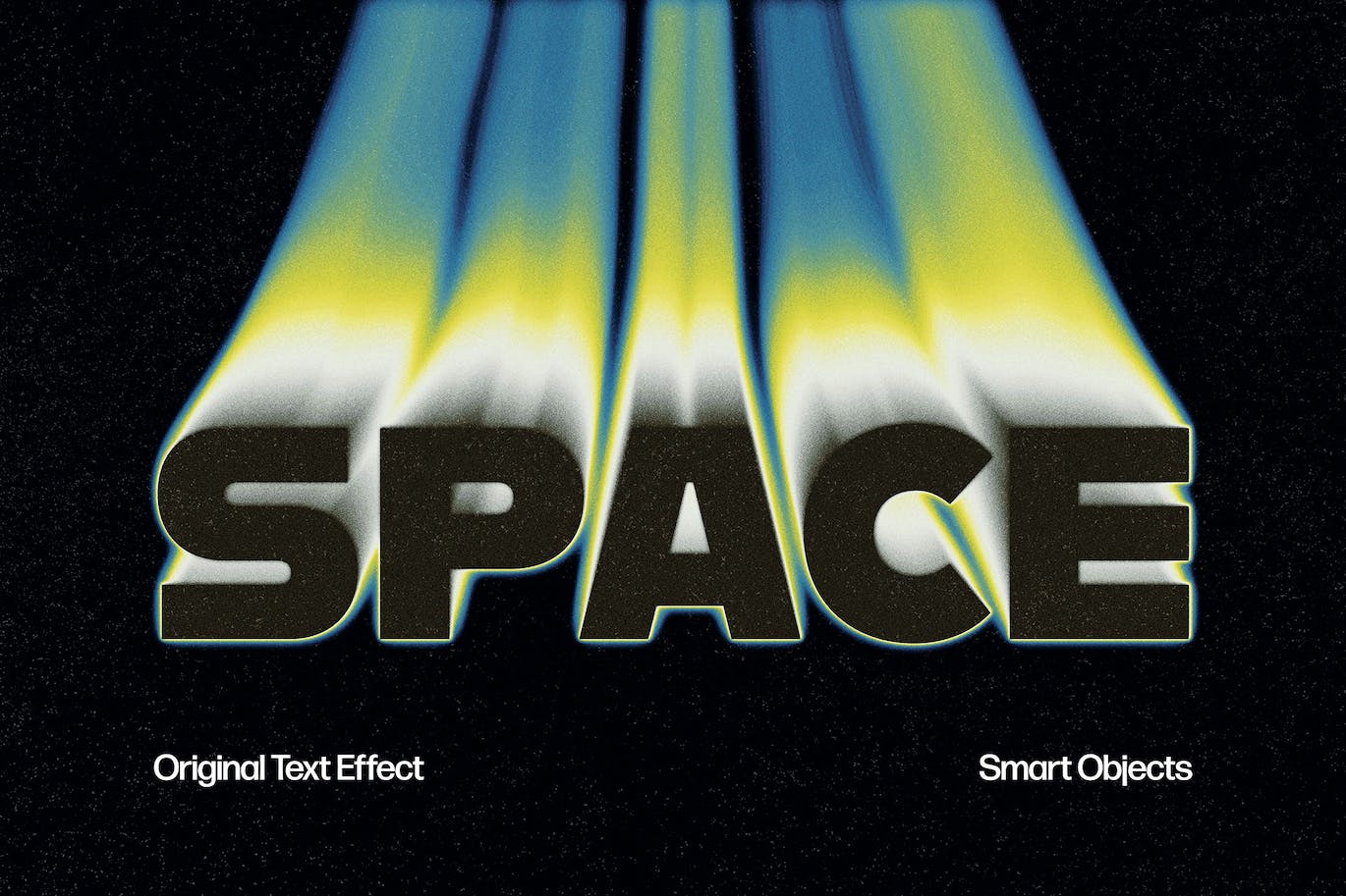 空间文字效果PSD分层模板 Space Text Effect