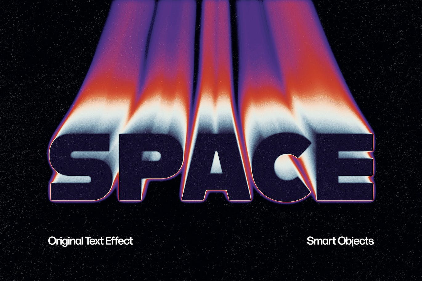 空间文字效果PSD分层模板 Space Text Effect