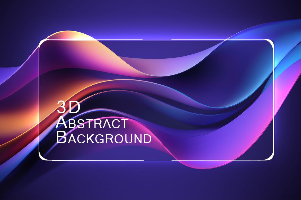 3D 抽象高清背景图片 3D Abstract Background