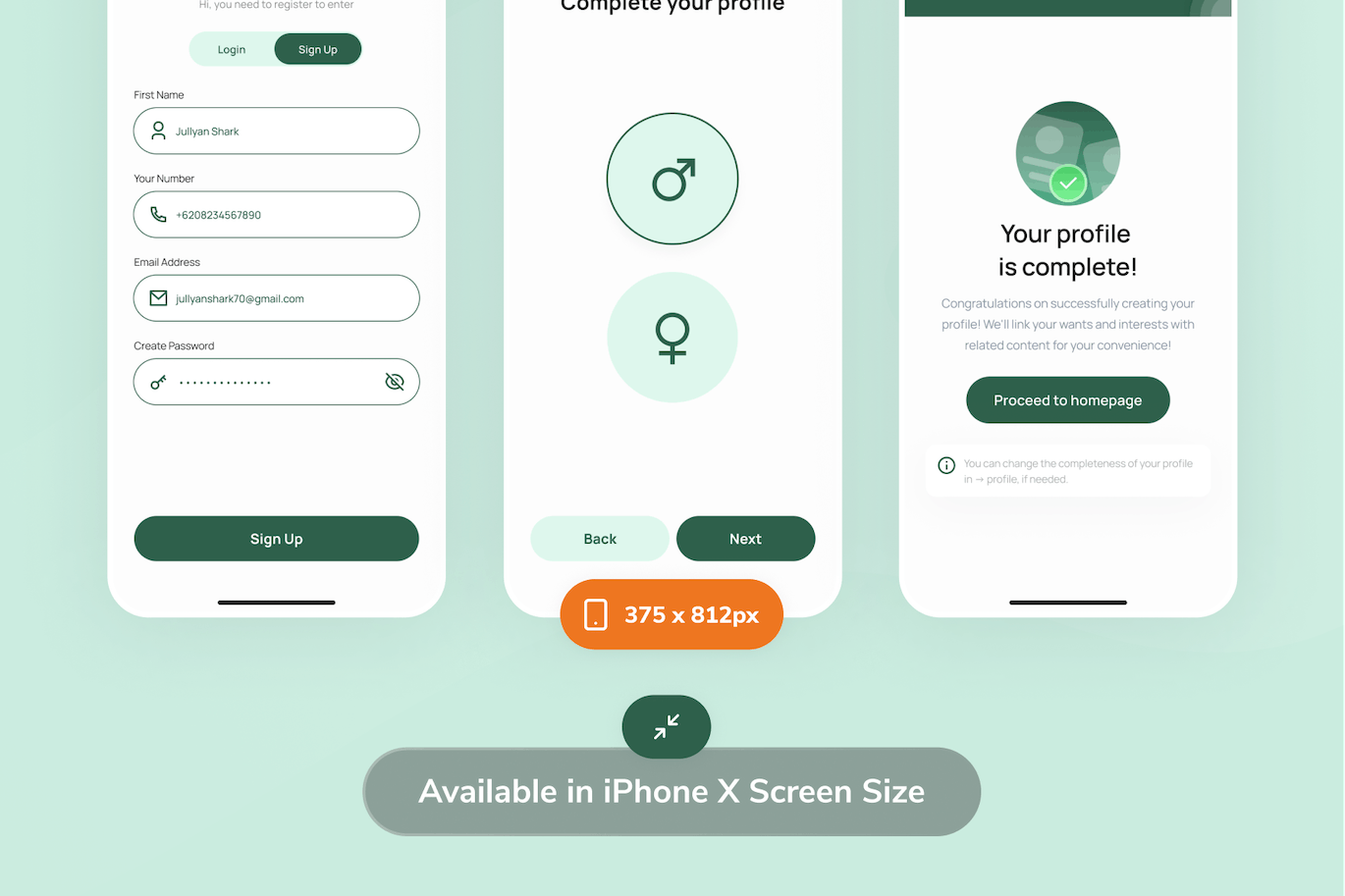 APP注册界面设计 UI Skiz &#8211; Register App UI