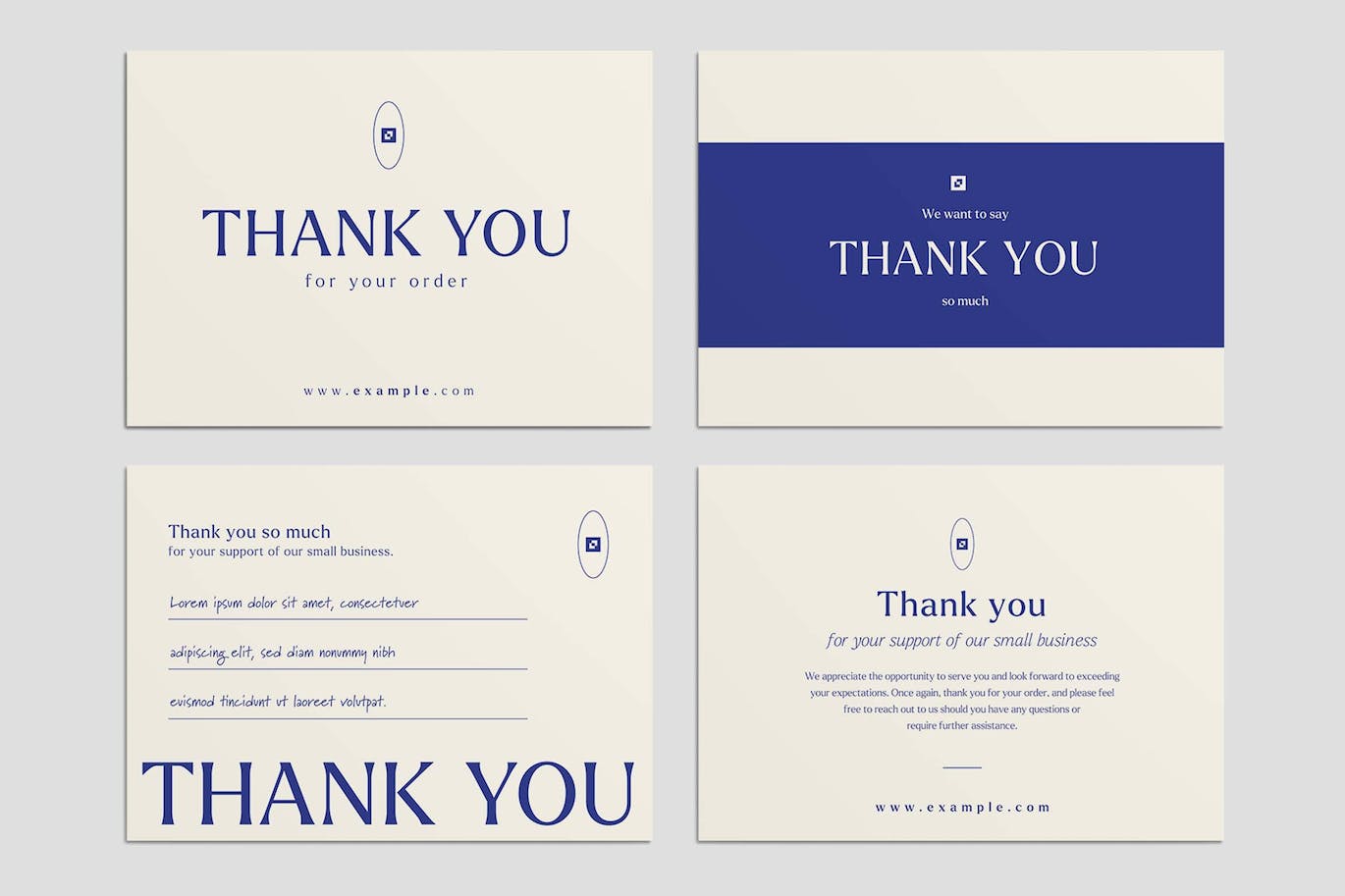 感谢卡模板 Thank You Card Template