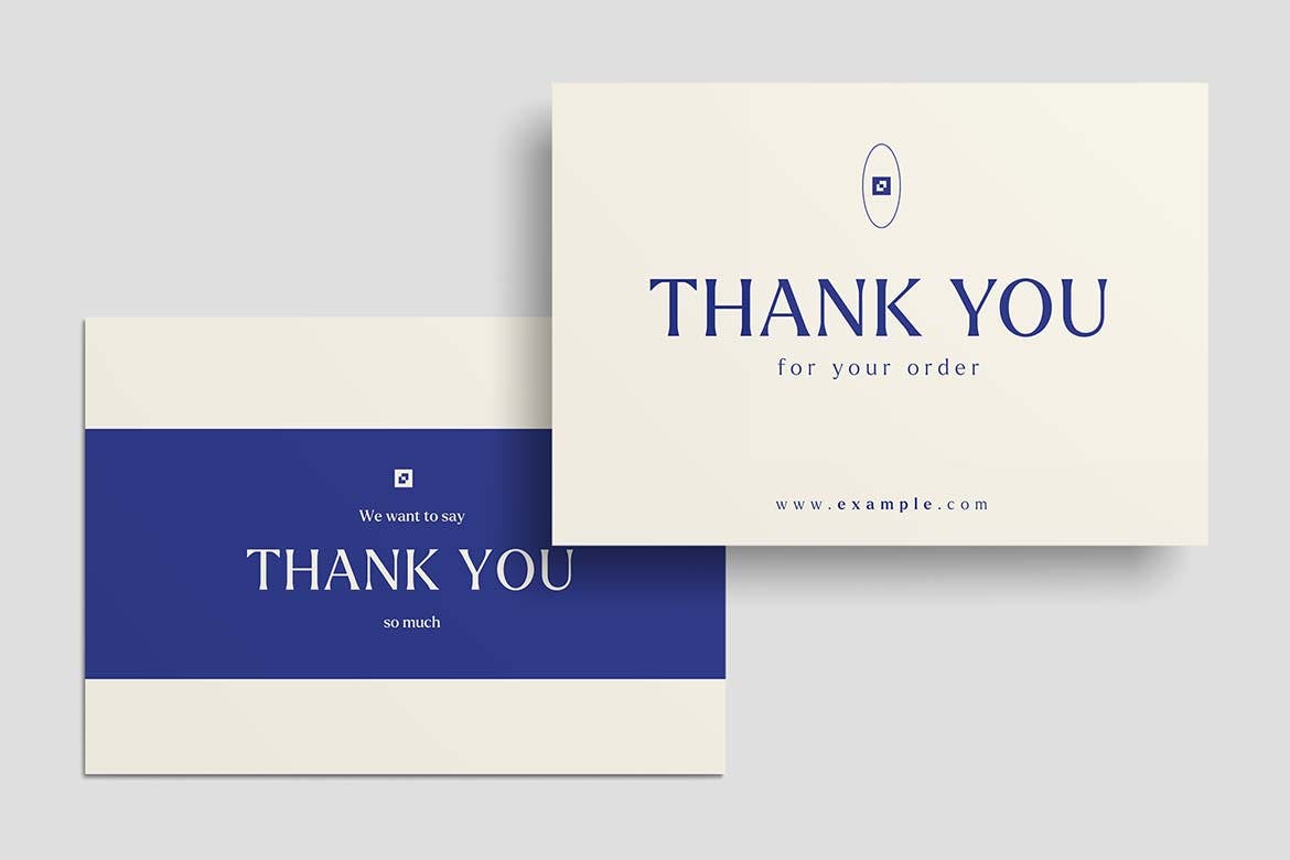 感谢卡模板 Thank You Card Template