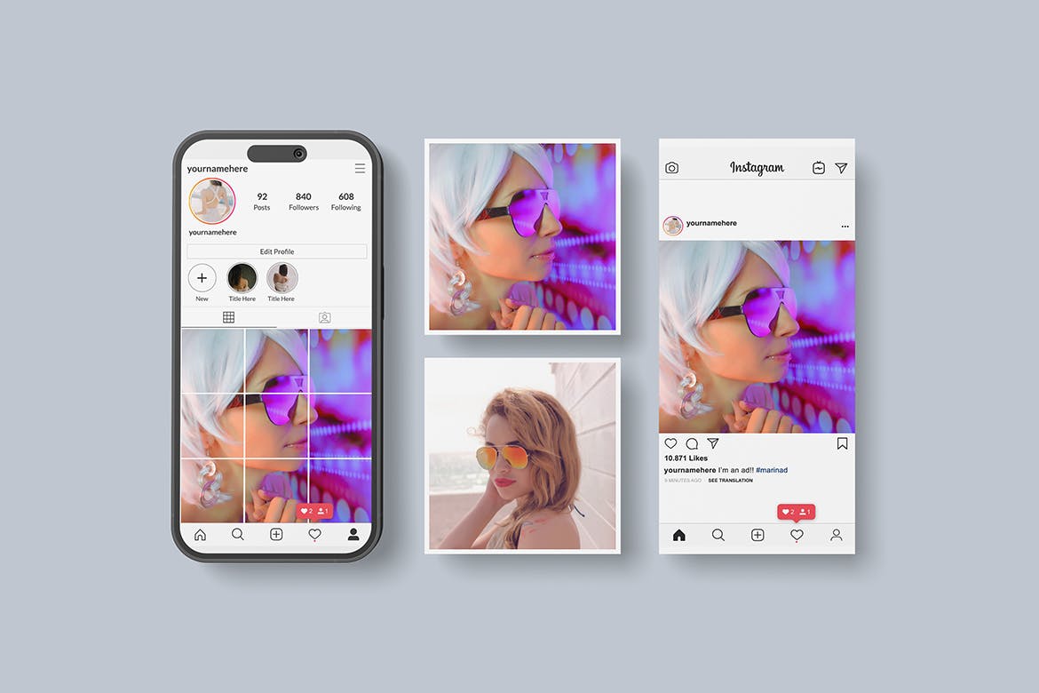 Instagram 帖子样机 Instagram Post Mockup