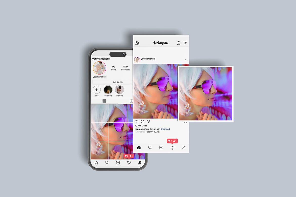 Instagram 帖子样机 Instagram Post Mockup