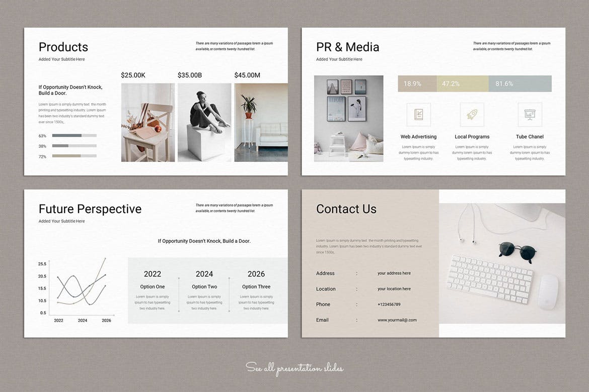 年度报告 PowerPoint 演示模板 Annual Report PowerPoint Presentation Template