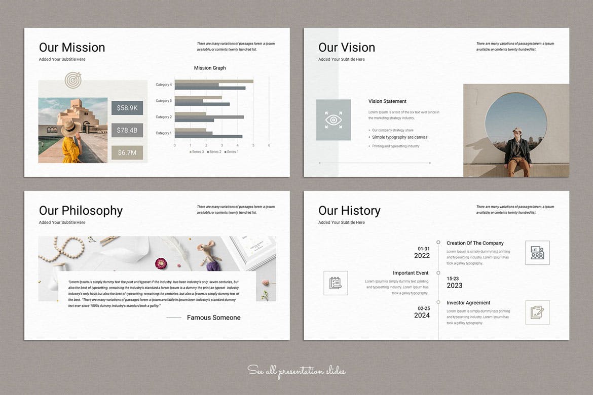 年度报告 PowerPoint 演示模板 Annual Report PowerPoint Presentation Template