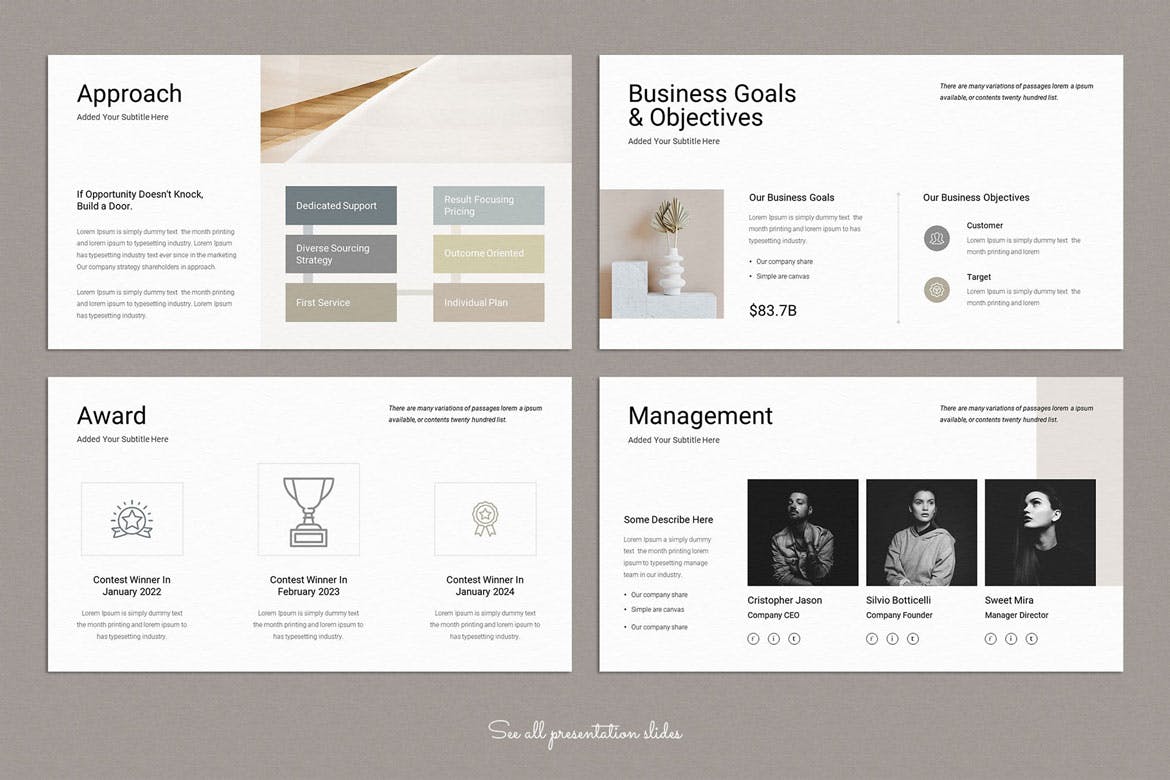 年度报告 PowerPoint 演示模板 Annual Report PowerPoint Presentation Template