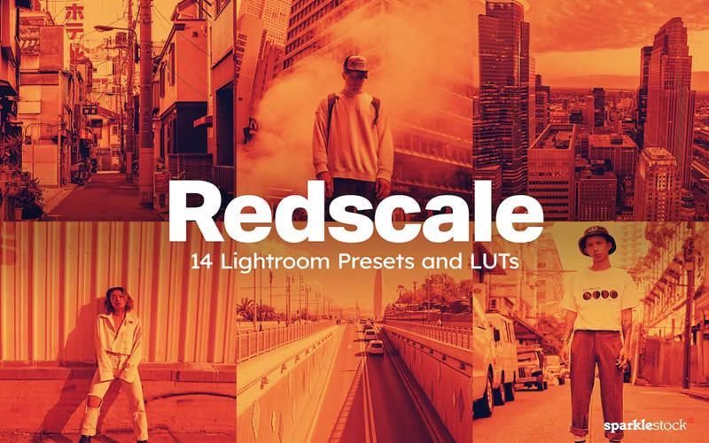 红橙热浪Lightroom预设和视频调色Luts预设 14 Redscale_