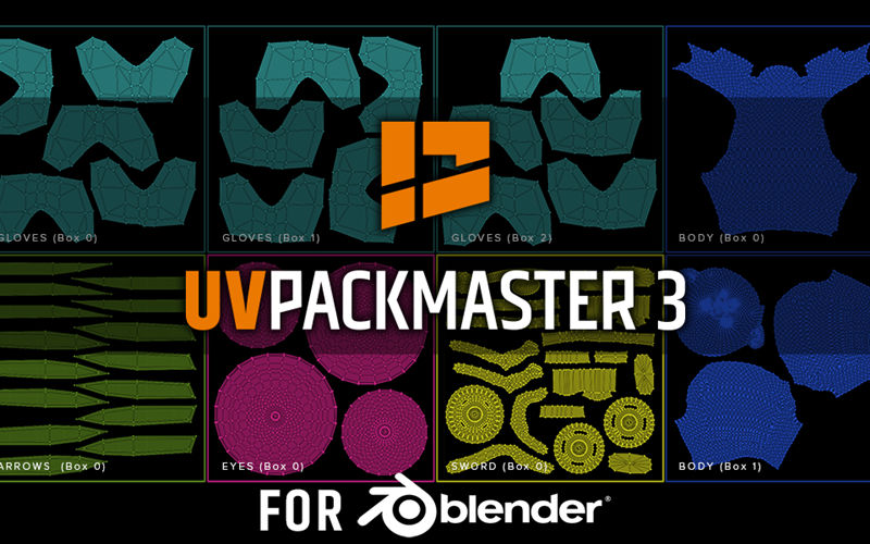 【Blender插件】UVPackmaster 3.15 Pro 智能高效UV打包工具 UVP_