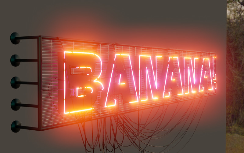 【Blender插件】Neon Sign Generator 霓虹灯广告标识夜景灯光生成器_