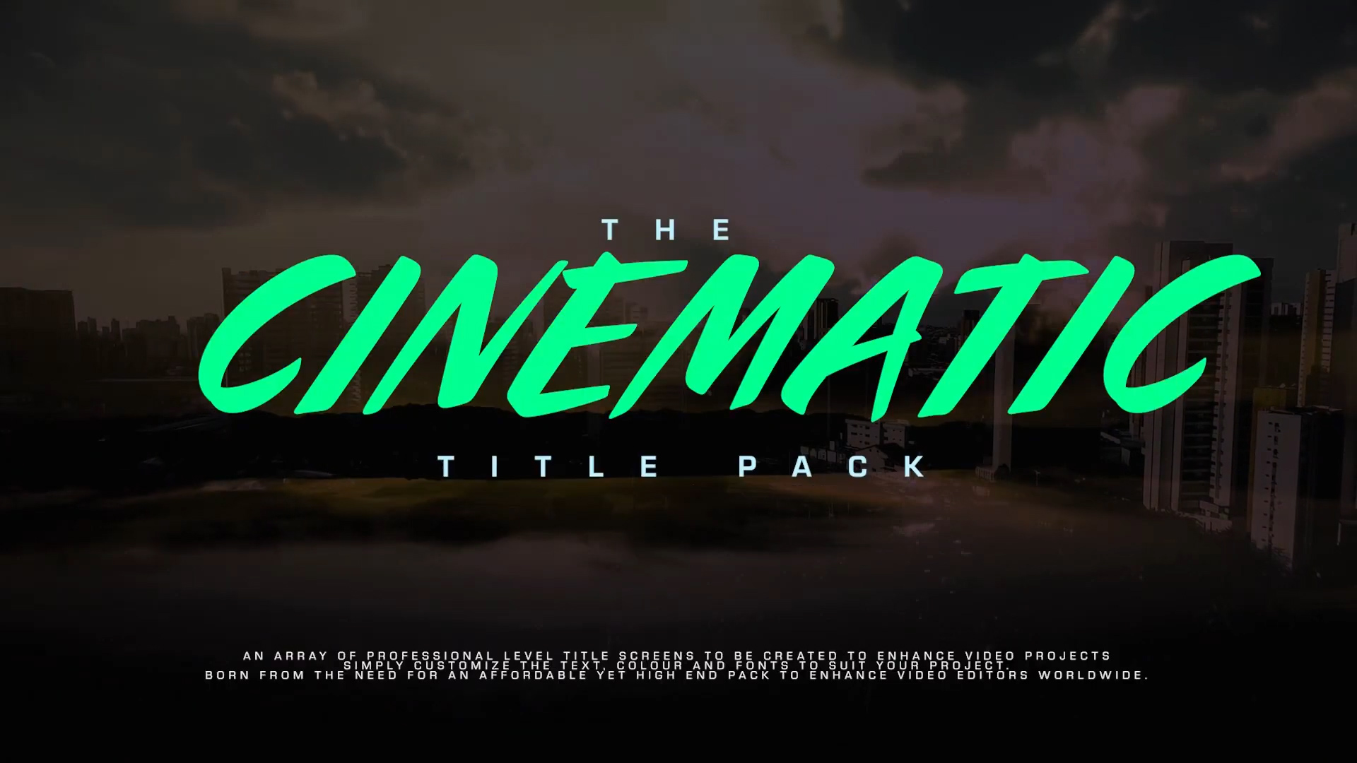 🔥The Cinematic Titles Pack V1 4K优质电影动态图形PR/PSD/PNG标题模板