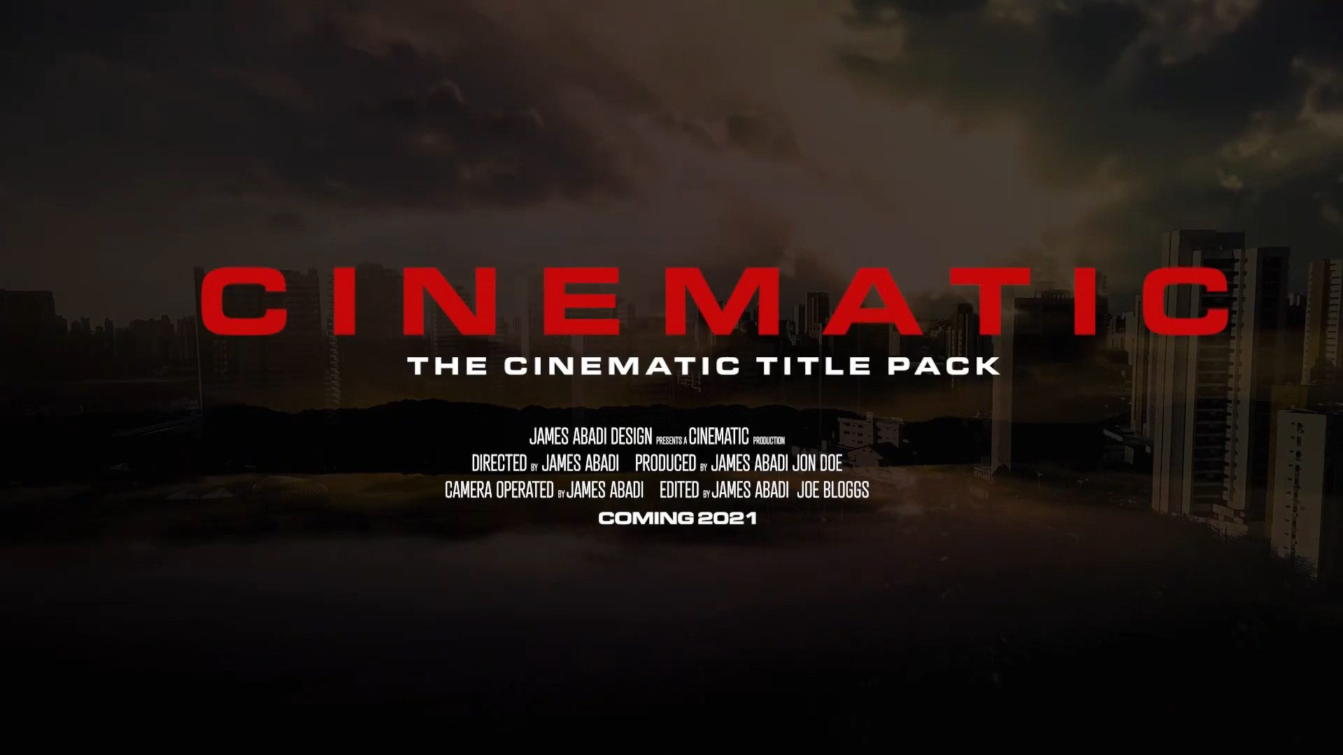 🔥The Cinematic Titles Pack V1 4K优质电影动态图形PR/PSD/PNG标题模板