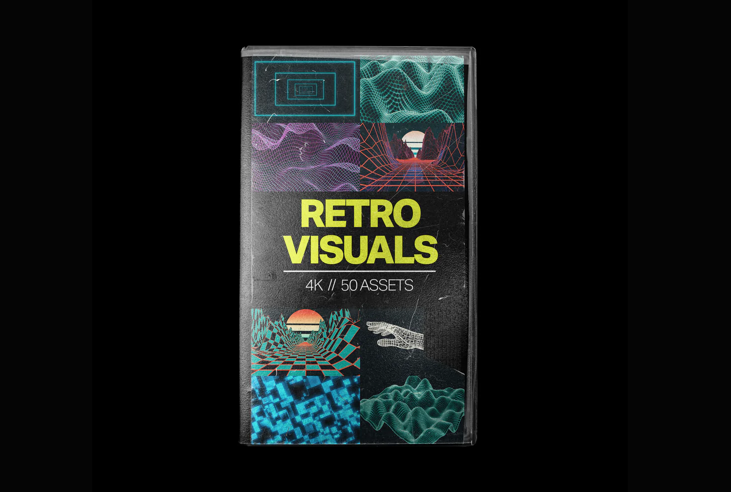 🔥Tropic Colour &#8211; RETRO VISUAL ELEMENTS 4K 抽象复古视觉元素、巡演视觉、音乐视频、投影工作、标题叠加