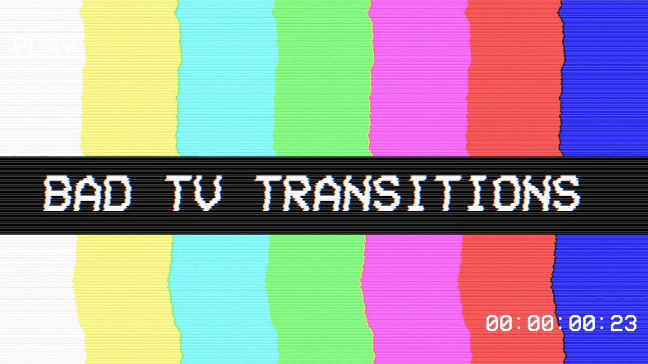 Bad Tv Transitions FCPX 复古感VHS 电视故障转场 -