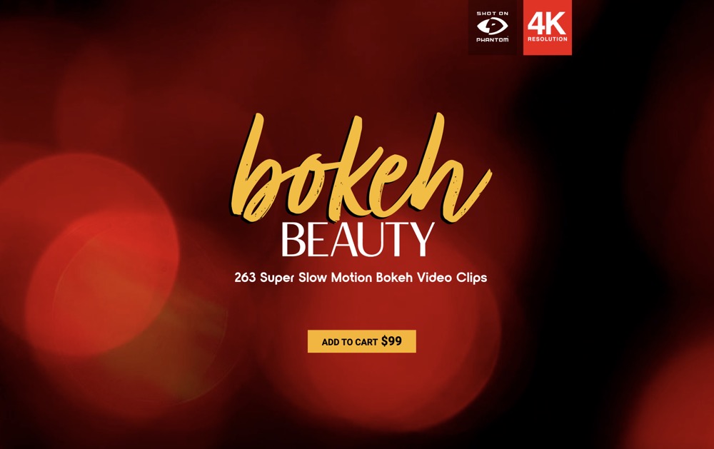 BusyBoxx – V15 Bokeh Beauty 263个 4K 超慢镜头闪闪发光大光圈散景视频叠加 -