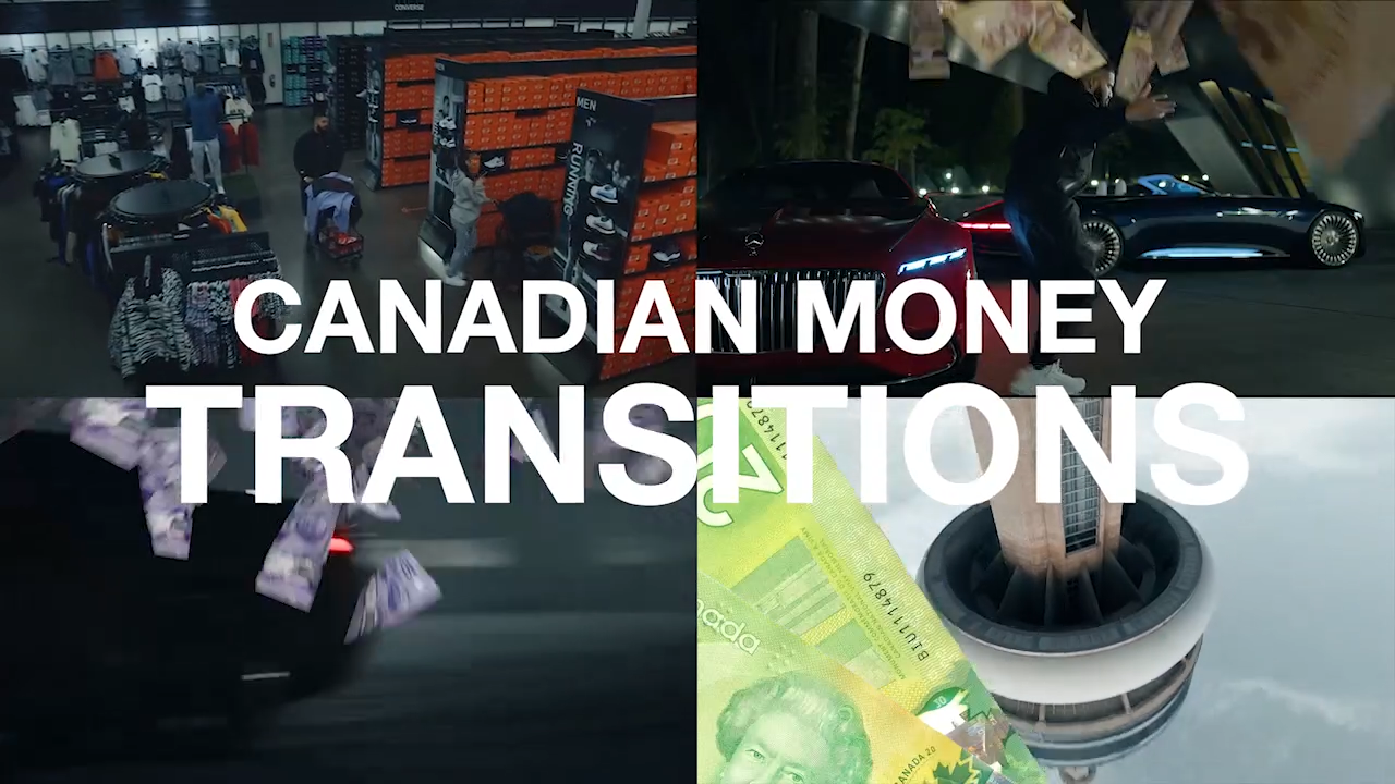 TINY TAPES - CANADIAN MONEY TRANSITIONS 新潮嘻哈说唱货币视频过渡 -