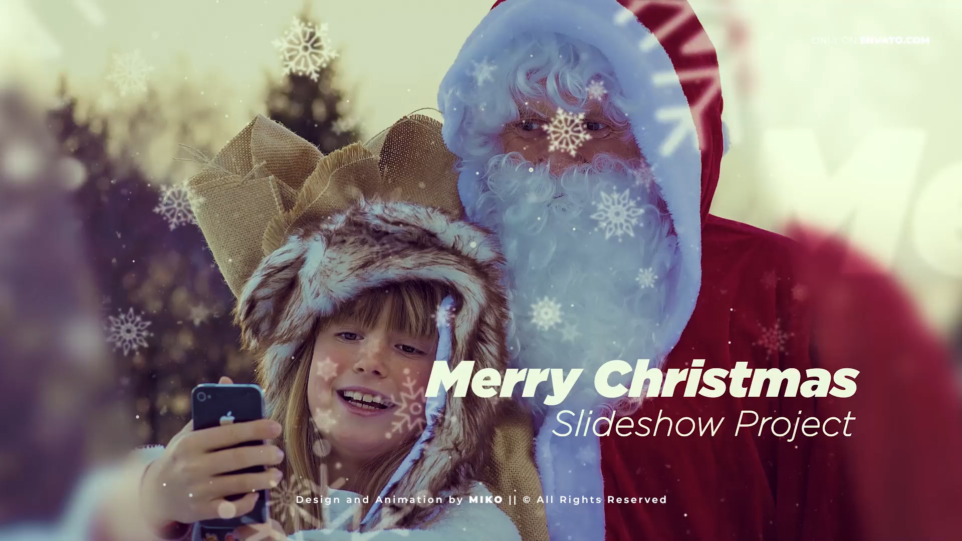 Christmas Slideshow圣诞幻灯片动画 Premiere模板 -