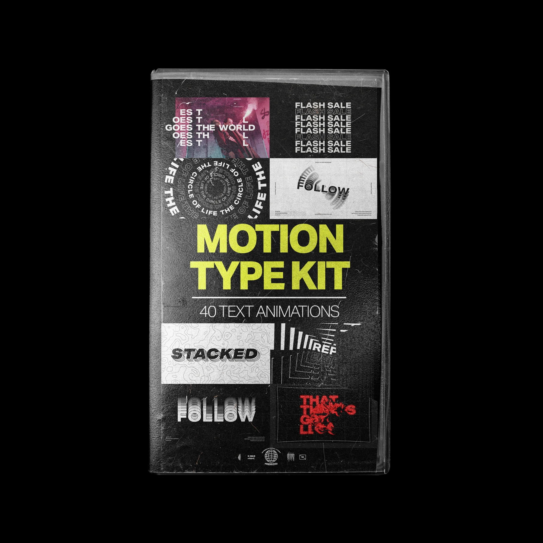 Tropic Colour Motion Type Kit 运动型套件AE模板 -