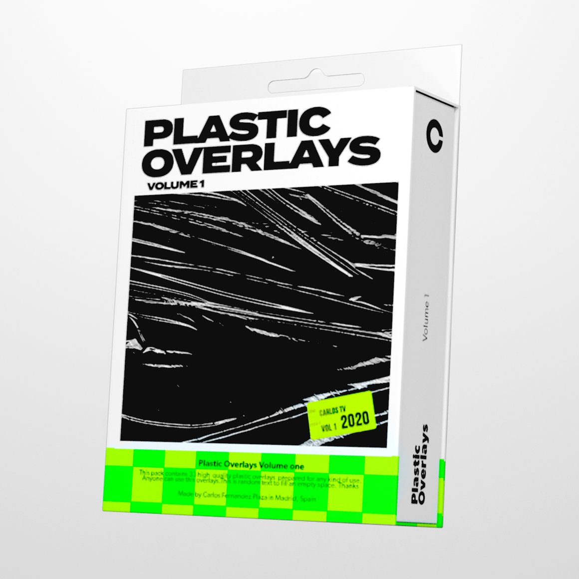 Plastic Overlays Vol.1 33个潮流复古高分辨率JPEG塑料包装覆盖素材 -