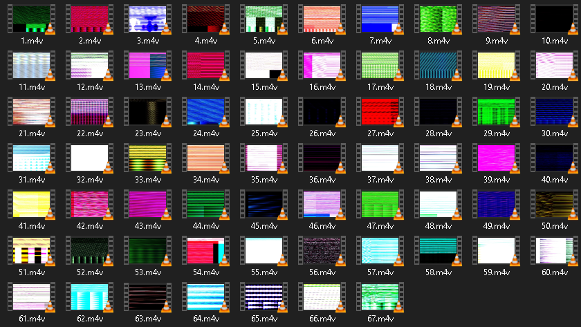 99glitches 4GB动漫M4V CRT TV故障包转场过渡纹理叠加层视频素材 -